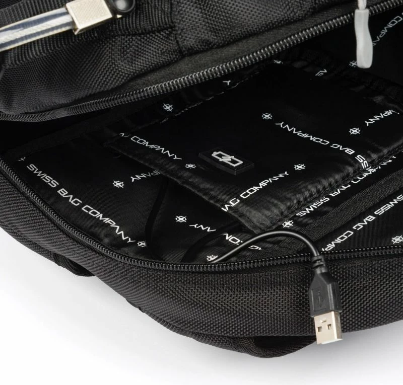 Çantë shpine Swissbags, unisex, e zezë