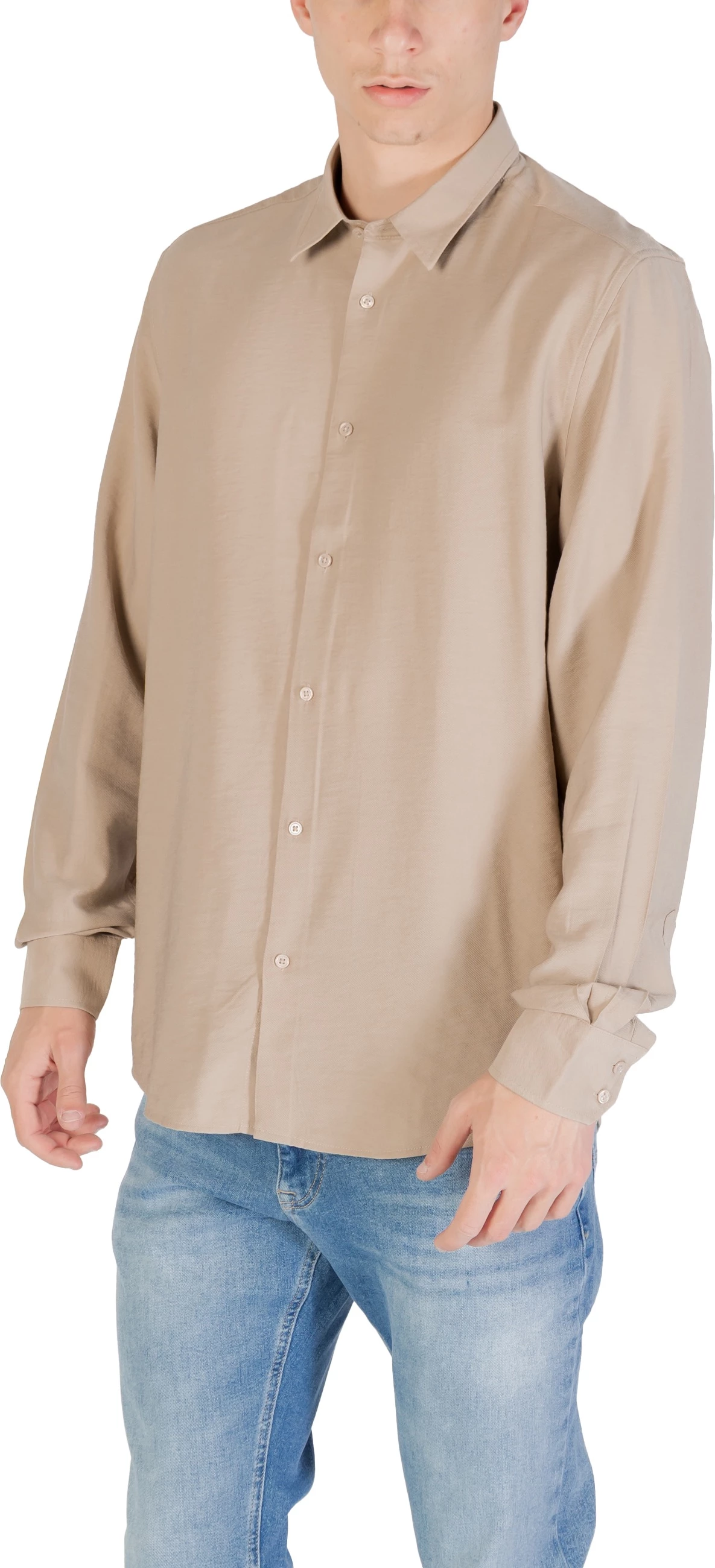 Këmishë për meshkuj Antony Morato Napoli Regular Fit MMSL00752-FA400082, bezhë [Madhësia: XXL]