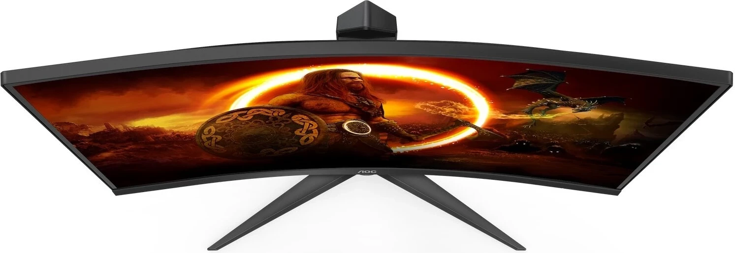 Monitor gaming AOC CQ27G2S/BK, 27'', QHD, 165Hz, e zezë e kuqe