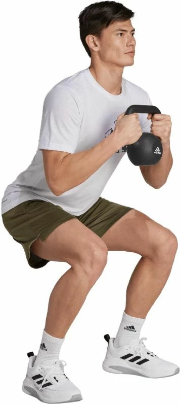 Maicë stërvitore për meshkuj adidas, e bardhë