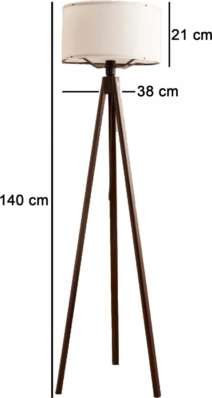 Llambë dyshemeje Opviq, AYD-3456, ngjyrë e bardhë dhe kafe