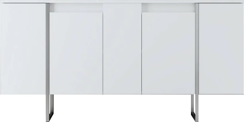 Set mobiljesh për dhomë dite, Luxe, e bardhë, argjend