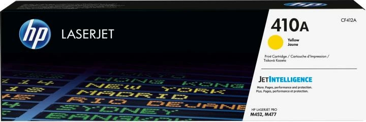 Toner, HP, 410A CF412A, rendiment 2300 faqe, e verdhë