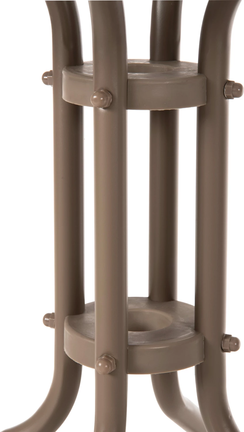 Tavolinë e rrumbullakët për jashtë, ngjyrë shampanjë, FH5079.04, sipërfaqe tavoline prej xhami, Φ60x70H cm