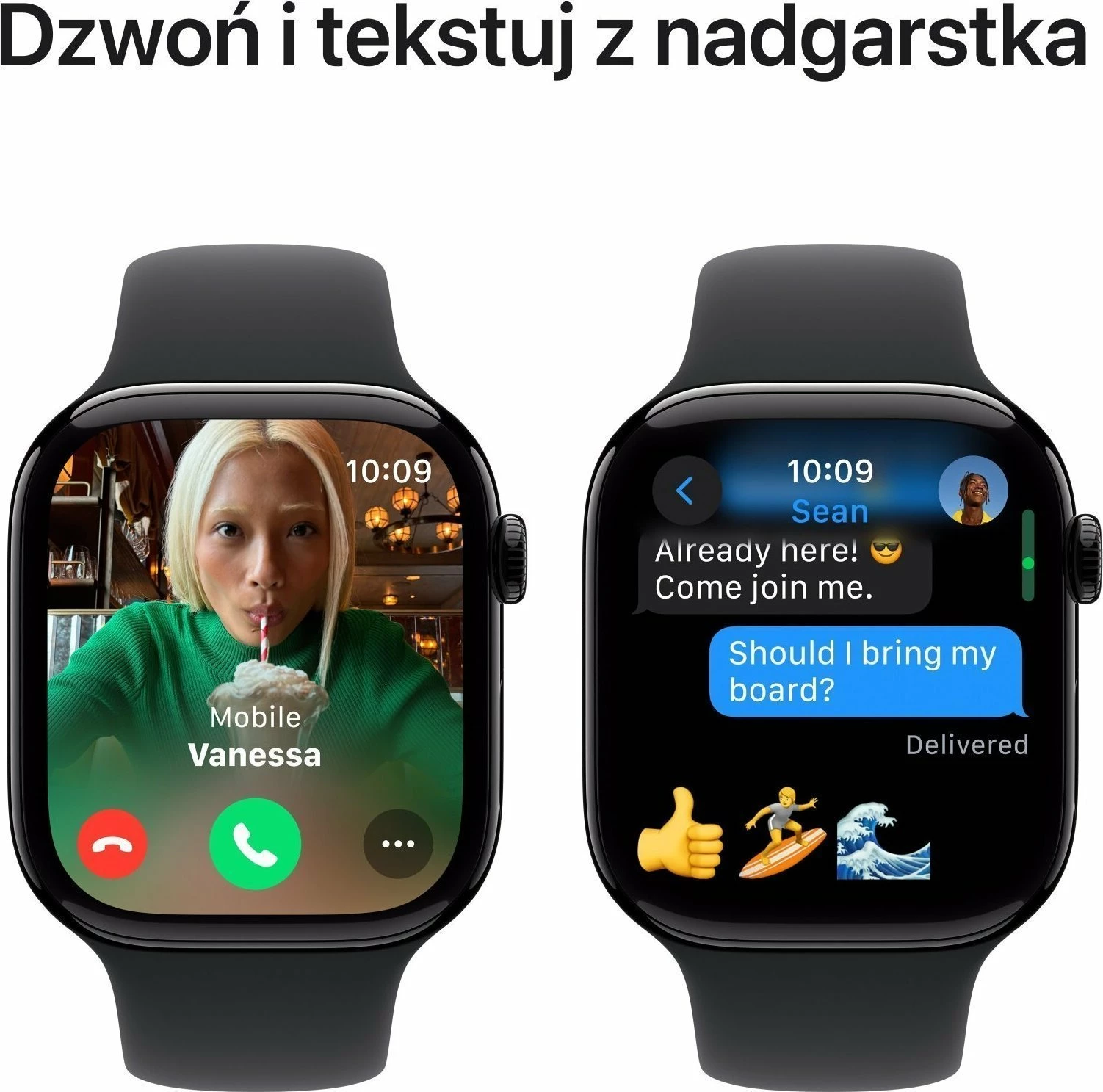 Smartwatch Apple Watch Series 10 GPS 46mm alumin M/L (MWWQ3) Jet Black