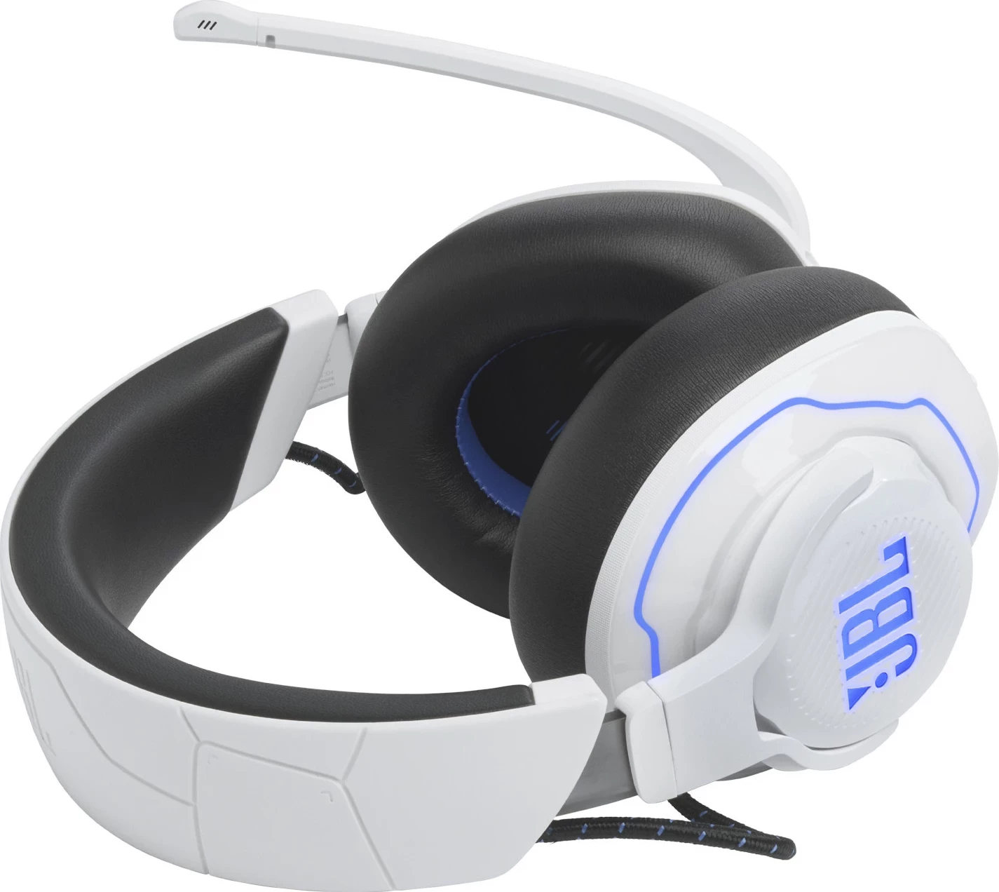 Kufje gaming JBL Quantum 910P, console wireless, ANC, head tracking, 39 orë, bardhë/blu