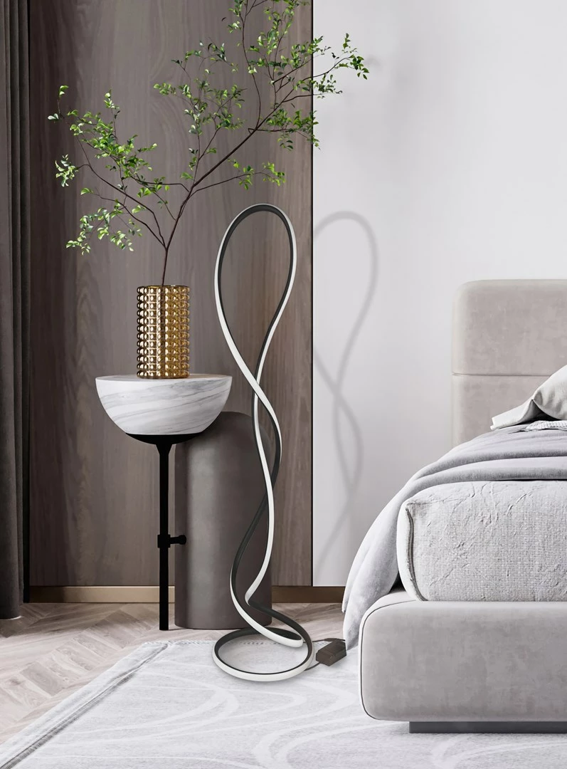 Llambë dyshemeje Activejet AJE-LARO LP, LED, E zezë