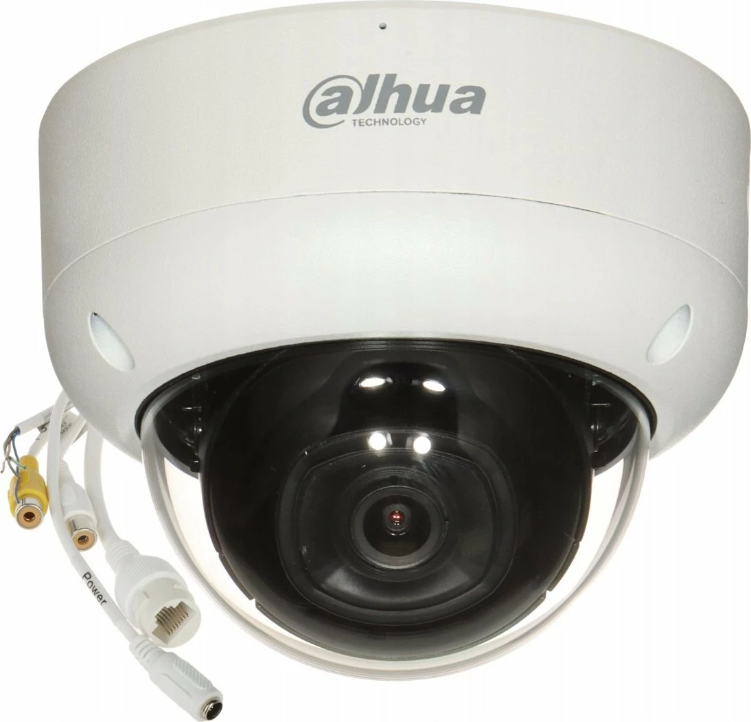 Kamerë IP Dahua IPC-HDBW3842E-AS-0280B 8.3MP Dome, IP67/IK10, PoE, mikrofon, e bardhë