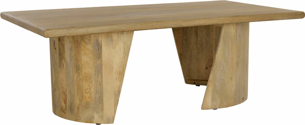 Tavolinë kafeje Spiral, dru mango natyral, 130x70x45cm