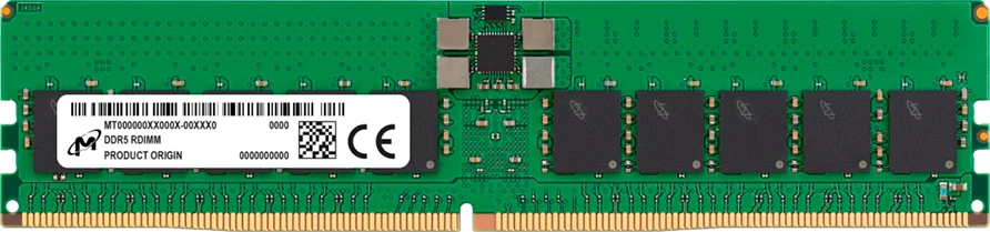 RAM Memorje Micron DDR5 RDIMM 32GB 4800MHz CL40 ECC 2Rx8 (Single Pack)