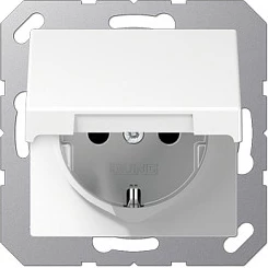Prizë muri Jung A 1520 KL WW, Type F, 16A 250V, 1 dalje, e bardhë