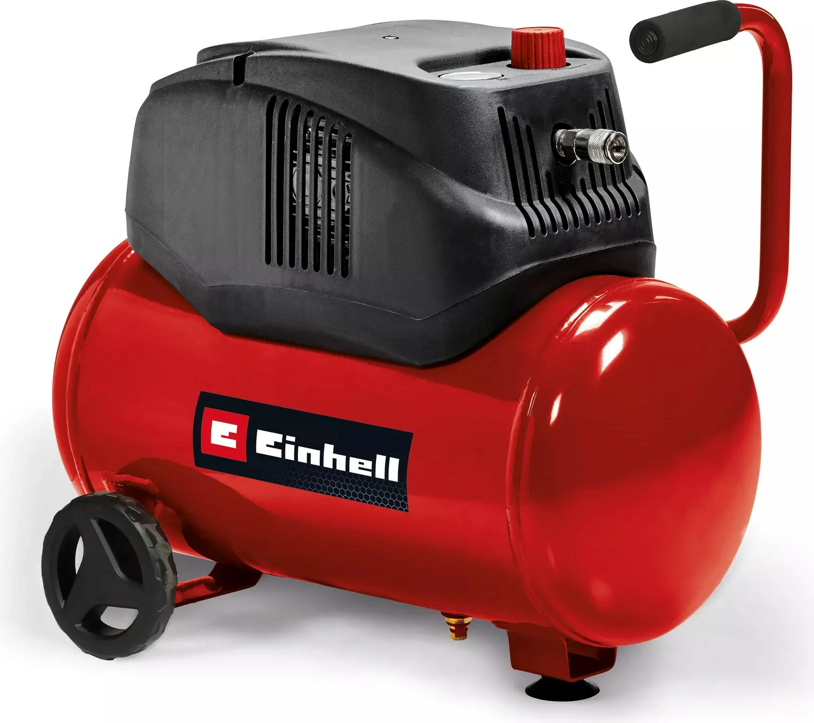 Kompresor ajri Einhell TC-AC 200/24/8 OF, 24L, 8 bar, 1200W, kuq/zi