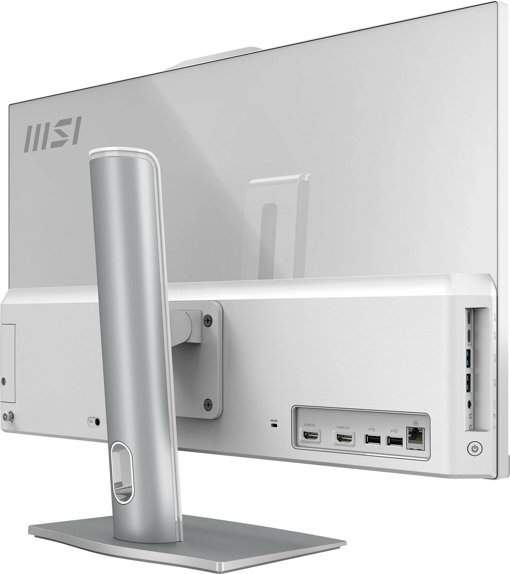 Kompjuter All-in-One MSI Modern AM242P 1M-1873AT, 23.8" FHD, Intel Core 3, 16GB RAM, 256GB SSD, Windows 11 Home, i bardhë/argjendtë