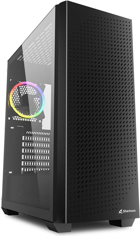 Kasë Sharkoon VS9 RGB midi, e zezë