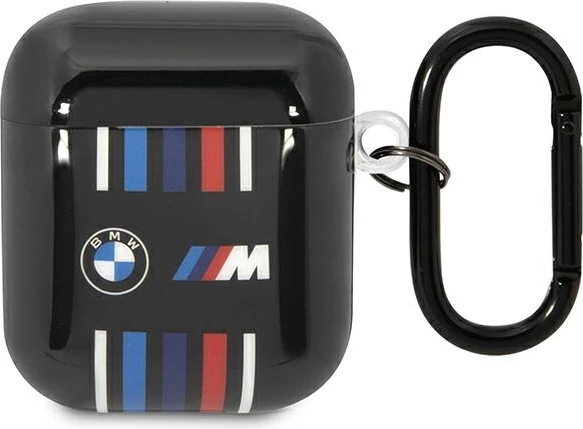 Mbështjellës BMW BMA222SWTK për AirPods 1/2, Multiple Colored Lines, i zi