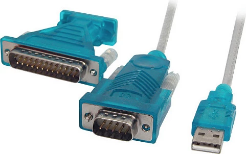 Konverter USB 2.0 në RS-232 EFB Elektronik, USB-A në DB9, blu