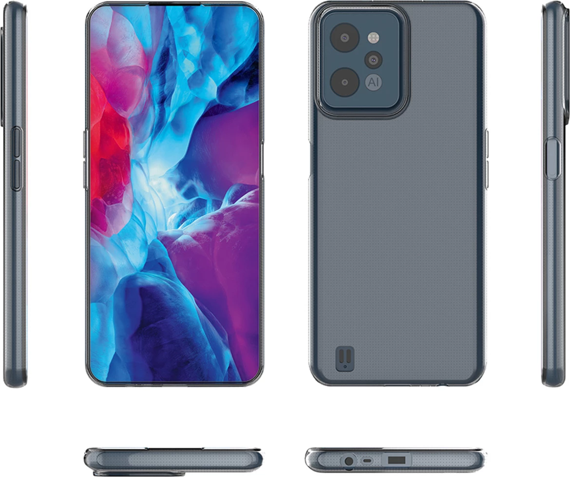 Mbështjellës Hurtel Ultra Clear 0.5mm për Realme C31, transparent