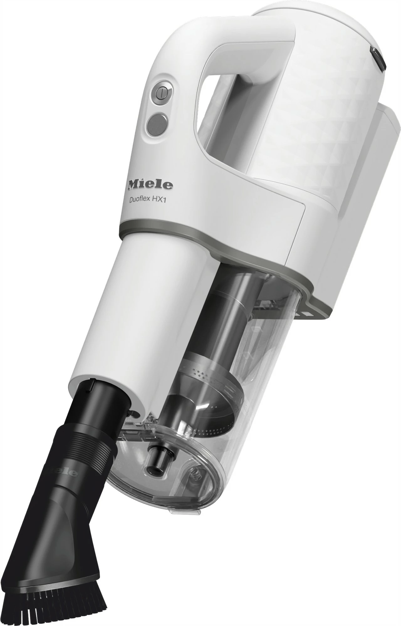 Fshesë me korrent pa kabllo Miele DuoFlex HX1 Extra, 55 min, 0.3 L, 3.1 kg, e bardhë