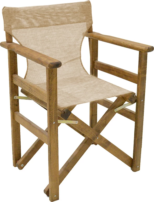 Karrige regjisori, kornizë Retto, dru ahu, ngjyrë arre-PVC bezhë-ekru