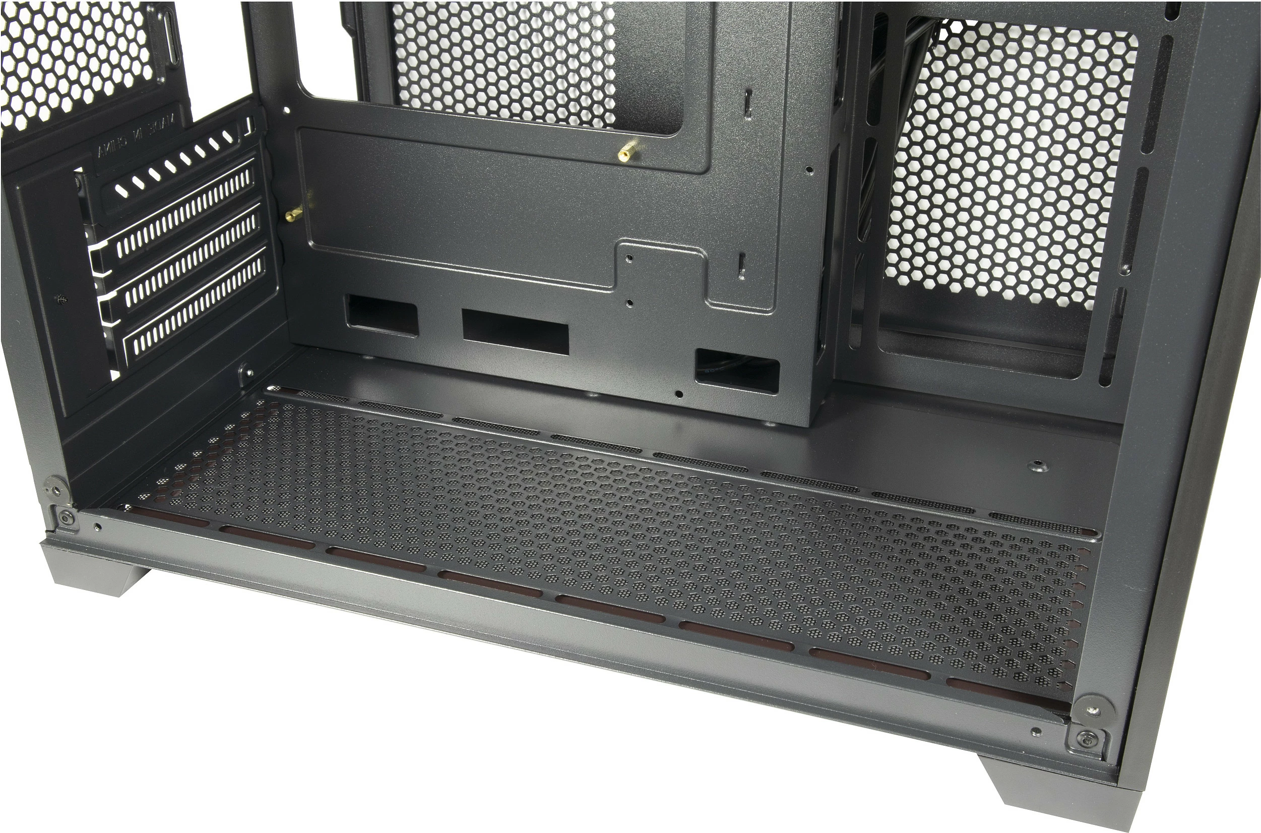 Kasë Inter-Tech C-501 Aspect, Midi Tower, micro ATX/Mini-ITX, xham i temperuar, e zezë