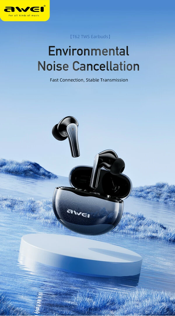 Kufje Me Bluetooth AWEI T62ENC (Zezë)