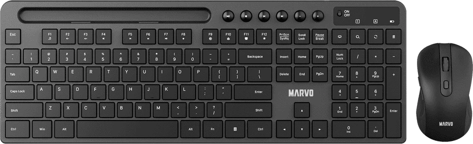 Set - Tastierë + Maus (2N1) MARVO KC411W EN BK