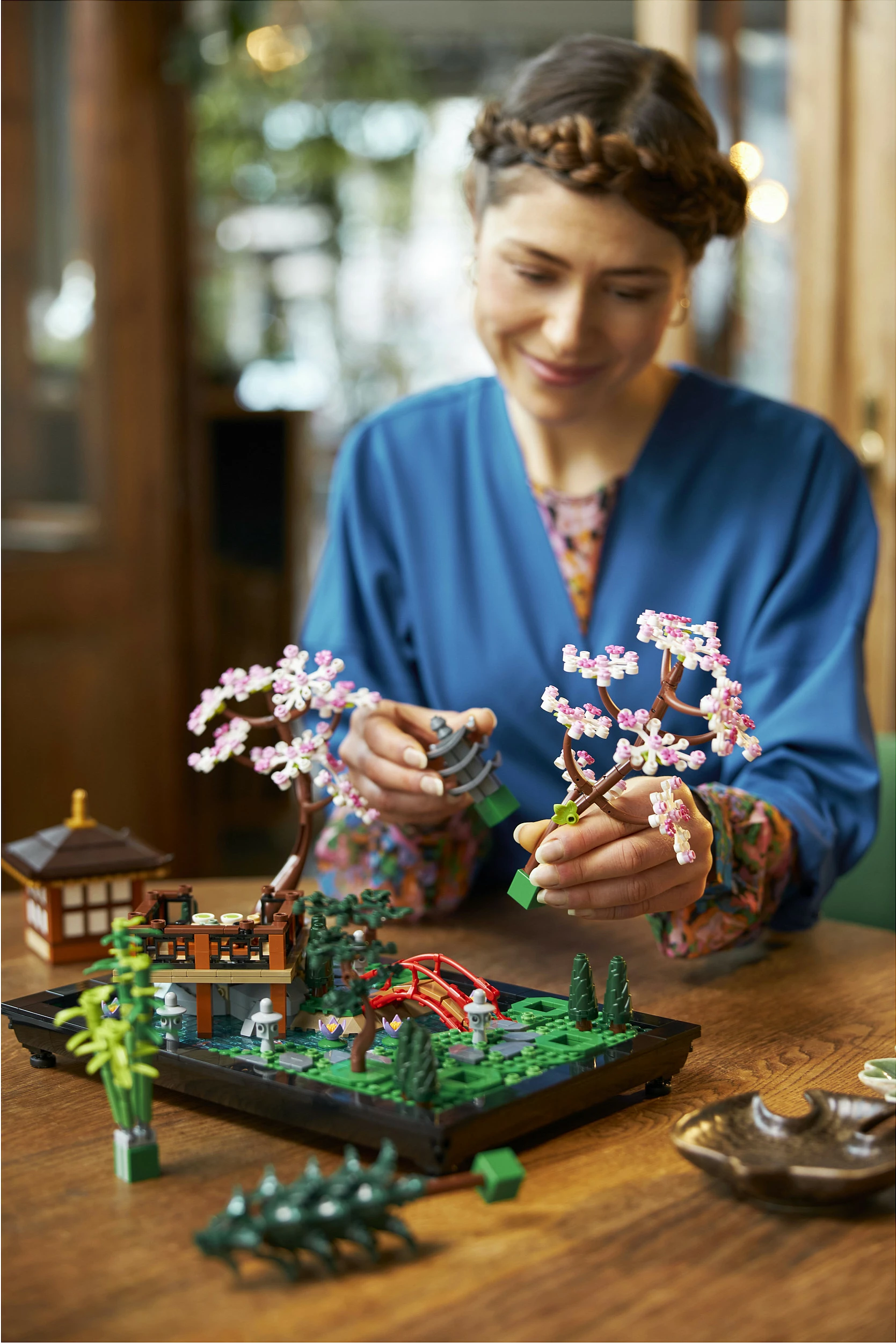 Set ndërtimi LEGO Tranquil Garden, 1363 pjesë, shumëngjyrësh