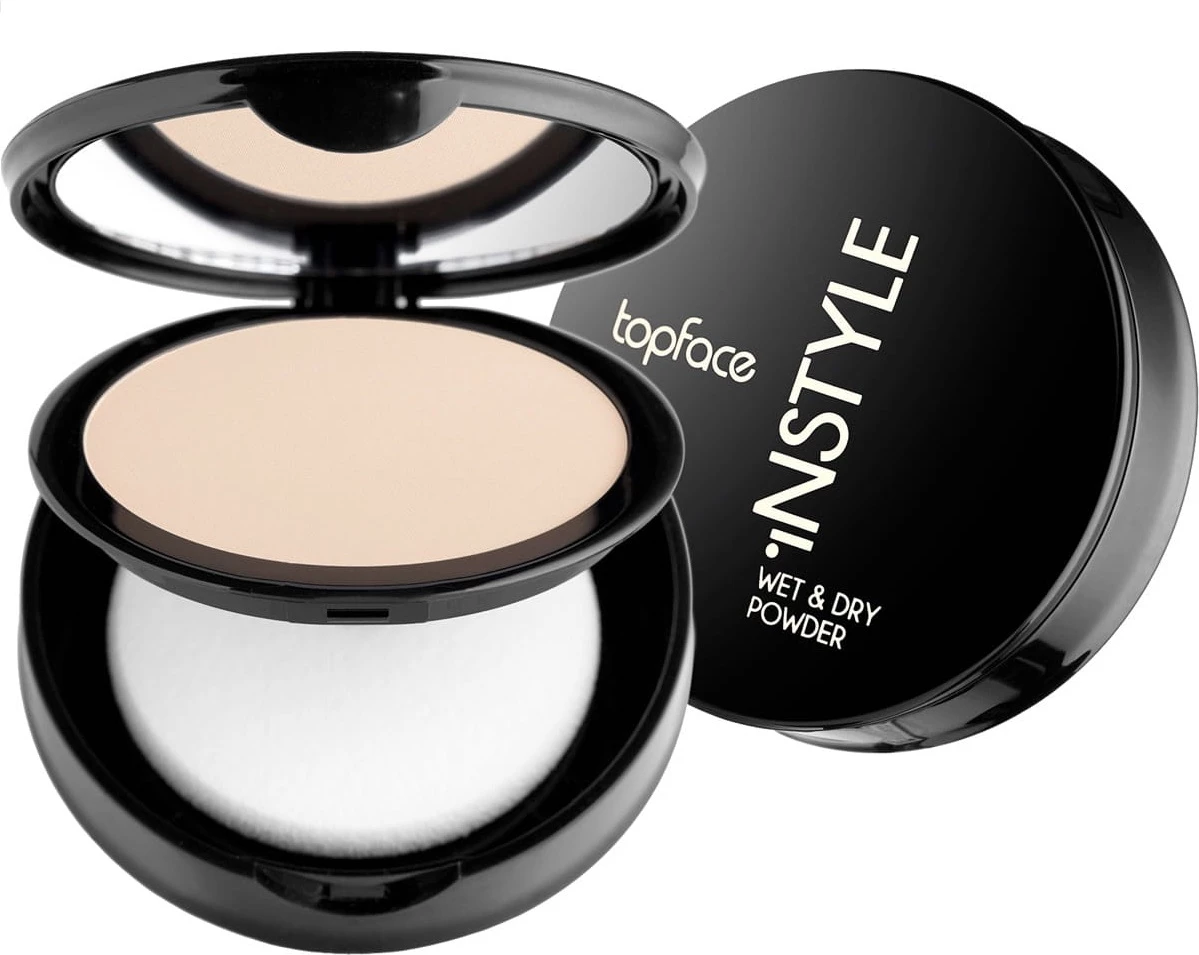 Pudër kompakte Topface Instyle Wet&Dry Powder 002, 10g