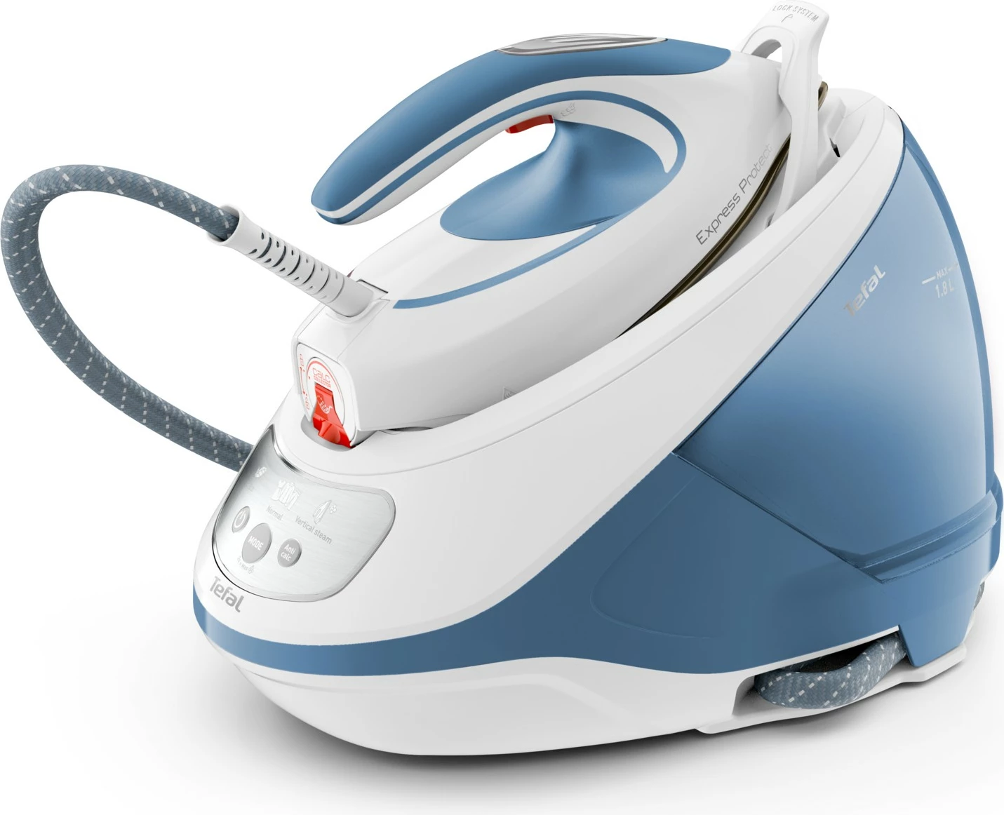 Hekur Tefal Express Protect SV9202, 2800 W, 1.8 L, Bardhë, Kaltër