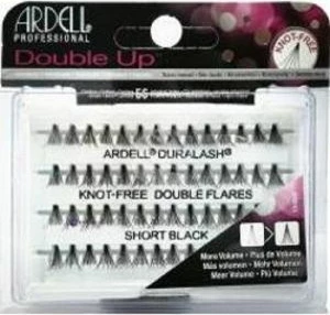 Tufa qerpikësh artificial Ardell Duralash Double Up 96 copë, Short, të zeza