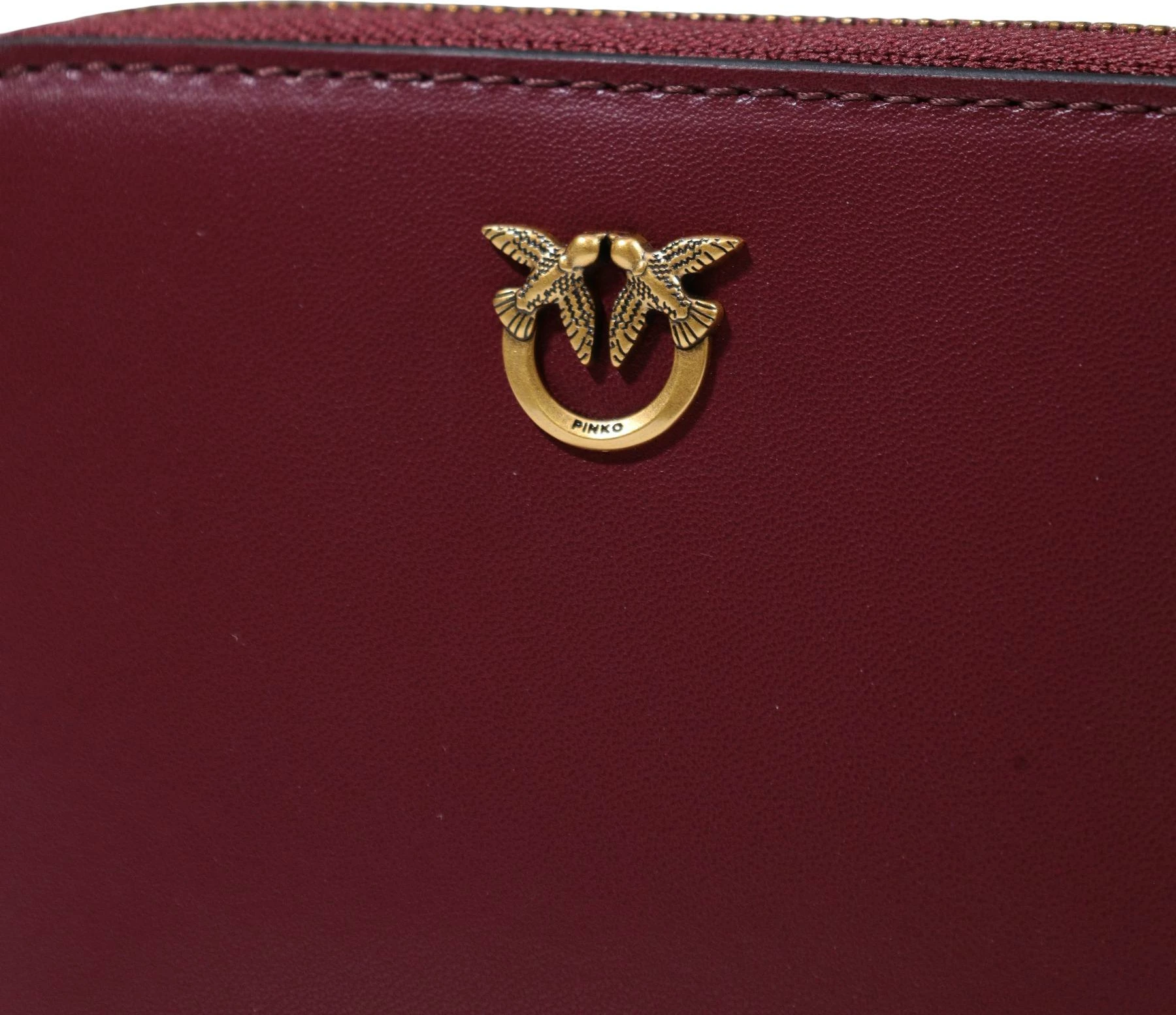 Portofol për femra Pinko Taylor Zip Around Vitello Seta 100249 A0F1, bordo