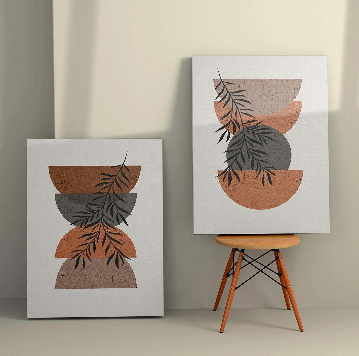 Pikturë dekorative në kanavacë (2 copë), Wallity, 2KNV4254, 50x70cm