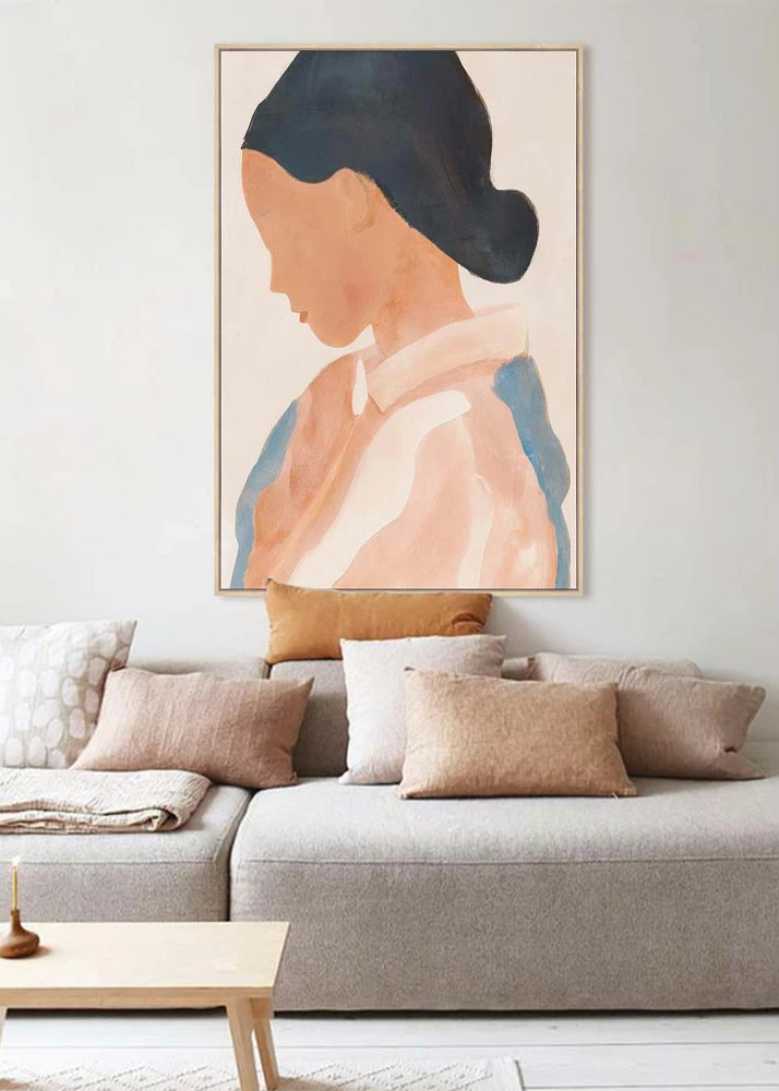 Pikturë dekorative THINKING, shumëngjyrëshe, MDF natyral, 80x120x4cm