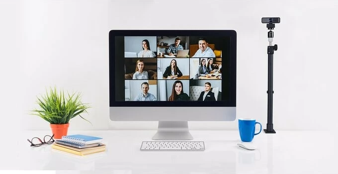 Mbajtëse teleskopike me kapëse për tavolinë Kensington A1000, K87654WW, e zezë