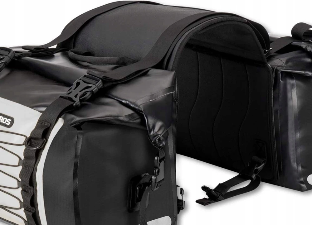 Çantë motoçiklete Rockbros AS-010BGR, 60L, PVC, Gri, e papërshkueshme nga uji