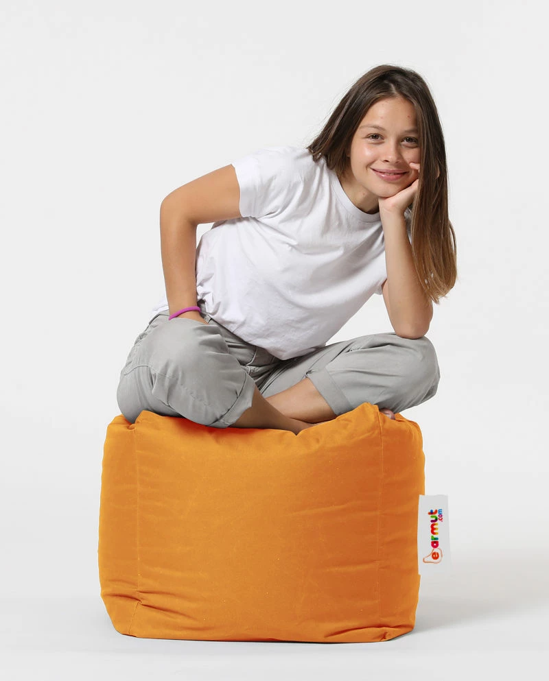 Puf kopshti katror, portokalli, Atelier del Sofa