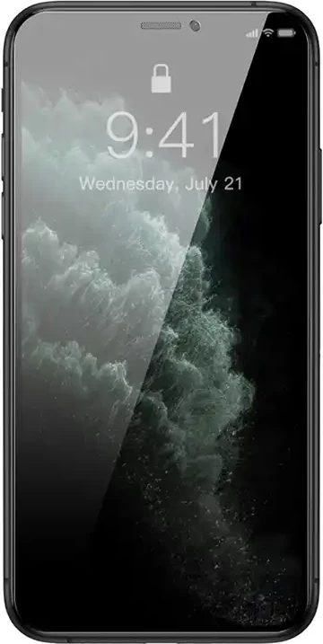 Xham i temperuar Baseus Crystal Privacy Protection 0.3mm për iPhone X/XS, Transparent