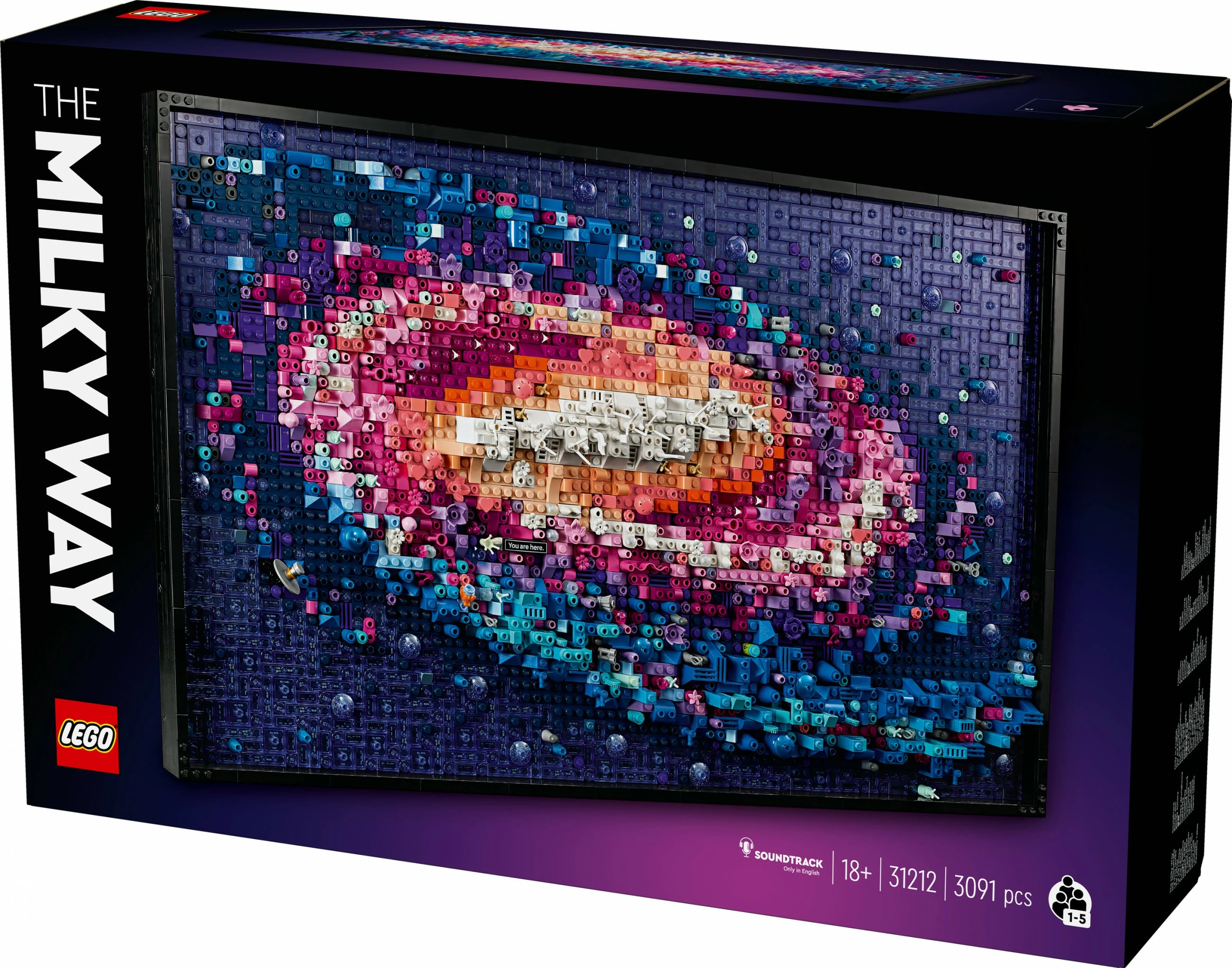Set LEGO Galaxie Milky Way 31212, 3091 pjesë, mozaik dekorativ
