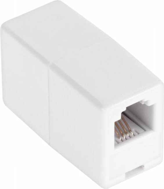 Konektor telefoni NoName TEL0021-1 (GN-GN/210-4C), 1/1, bardhë