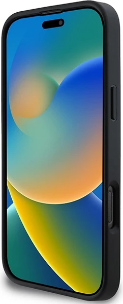 Mbështjellës DKNY Quilted Stack Logo për iPhone 16 Pro Max, i zi