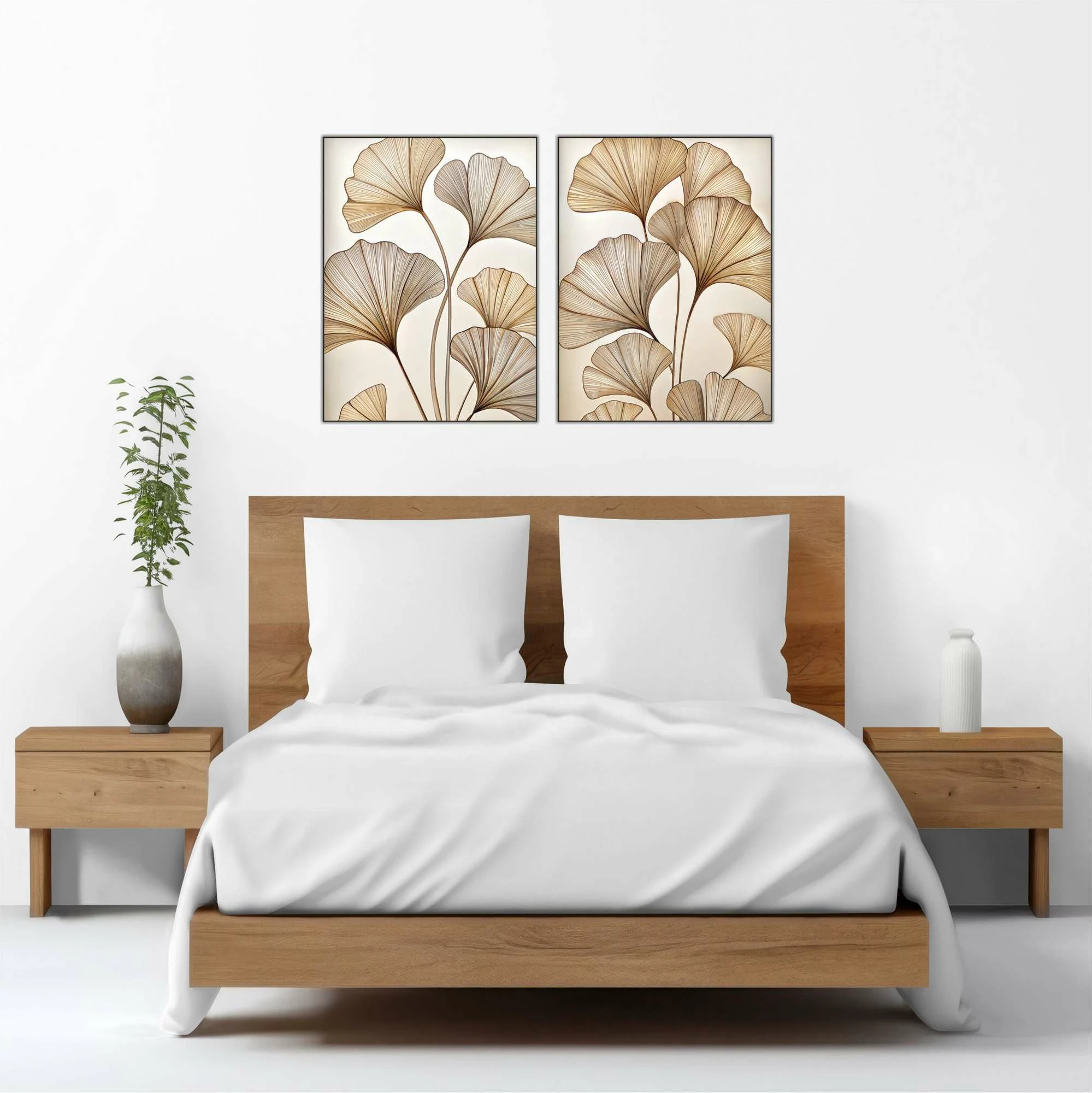 Pikturë dekorative MDF (2 copë), Wallity, shumëngjyrëshe, 60x80cm