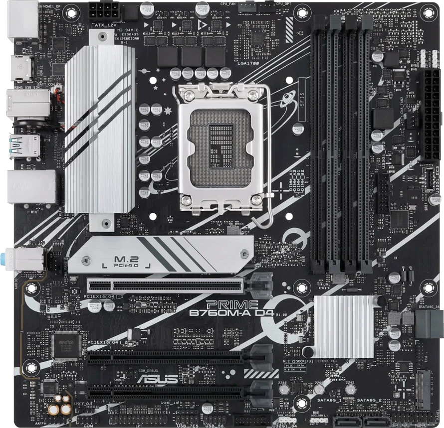 Pllakë amë ASUS PRIME B760M-A D4-CSM mATX LGA1700 DDR4