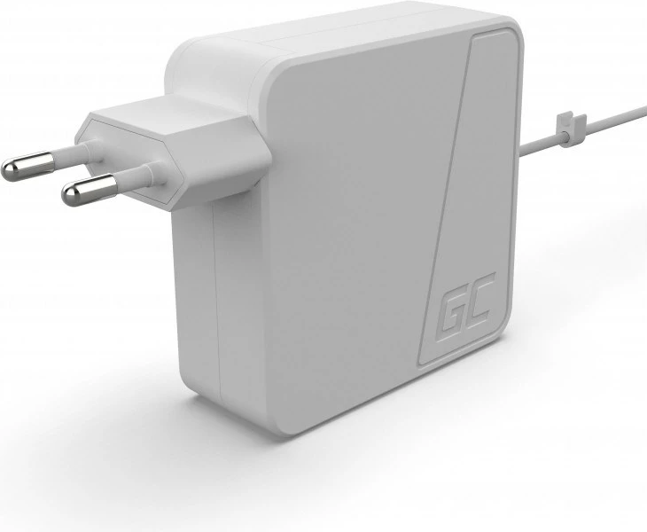 Adapter Green Cell AD37 për Apple Macbook, 60W, Magsafe 2, Bardhë