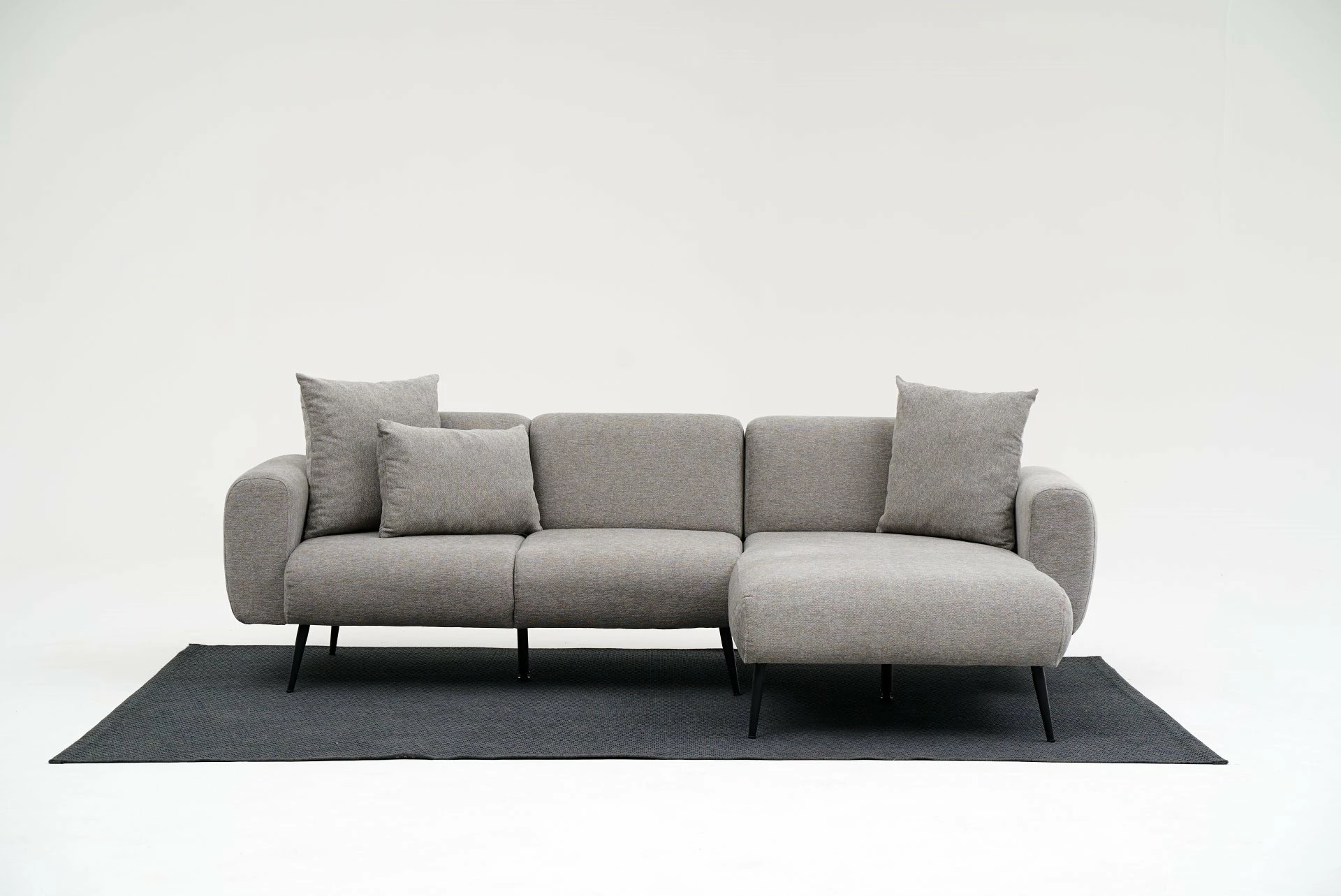 Këndare Atelier del Sofa, ana e djathtë, ngjyrë gri e çelët