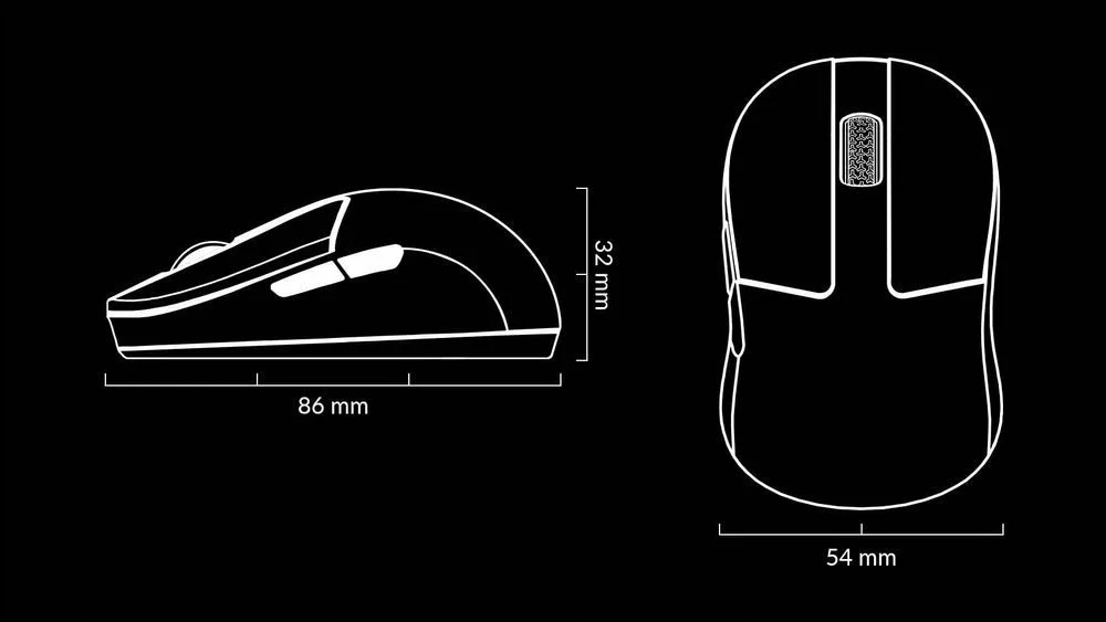 Maus Keychron M4 (M4-A4) 26000 DPI tri-mode, i zi