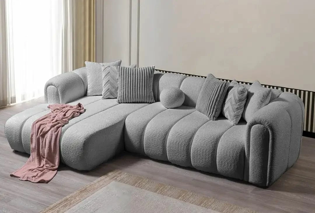 Këndare Atelier del Sofa, N-Line, kënd i majtë, ngjyrë gri