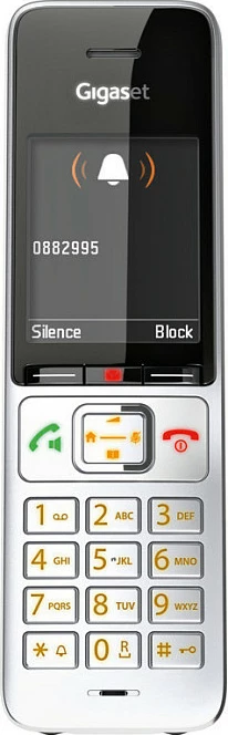 Telefon pa tel Gigaset COMFORT 500, DECT, Speakerphone, 200 kontakte, ID thirrësit, Ngjyrë e zezë dhe argjendtë