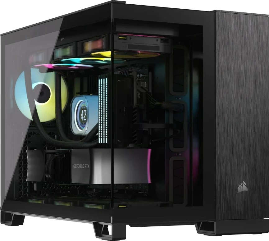 Kasë Corsair mATX 2500X, xham i temperuar, e zezë