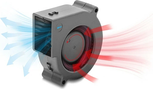 Ventilator ftohës radial DeLOCK 75x75x30mm, 12V DC, 3-Pin, i zi