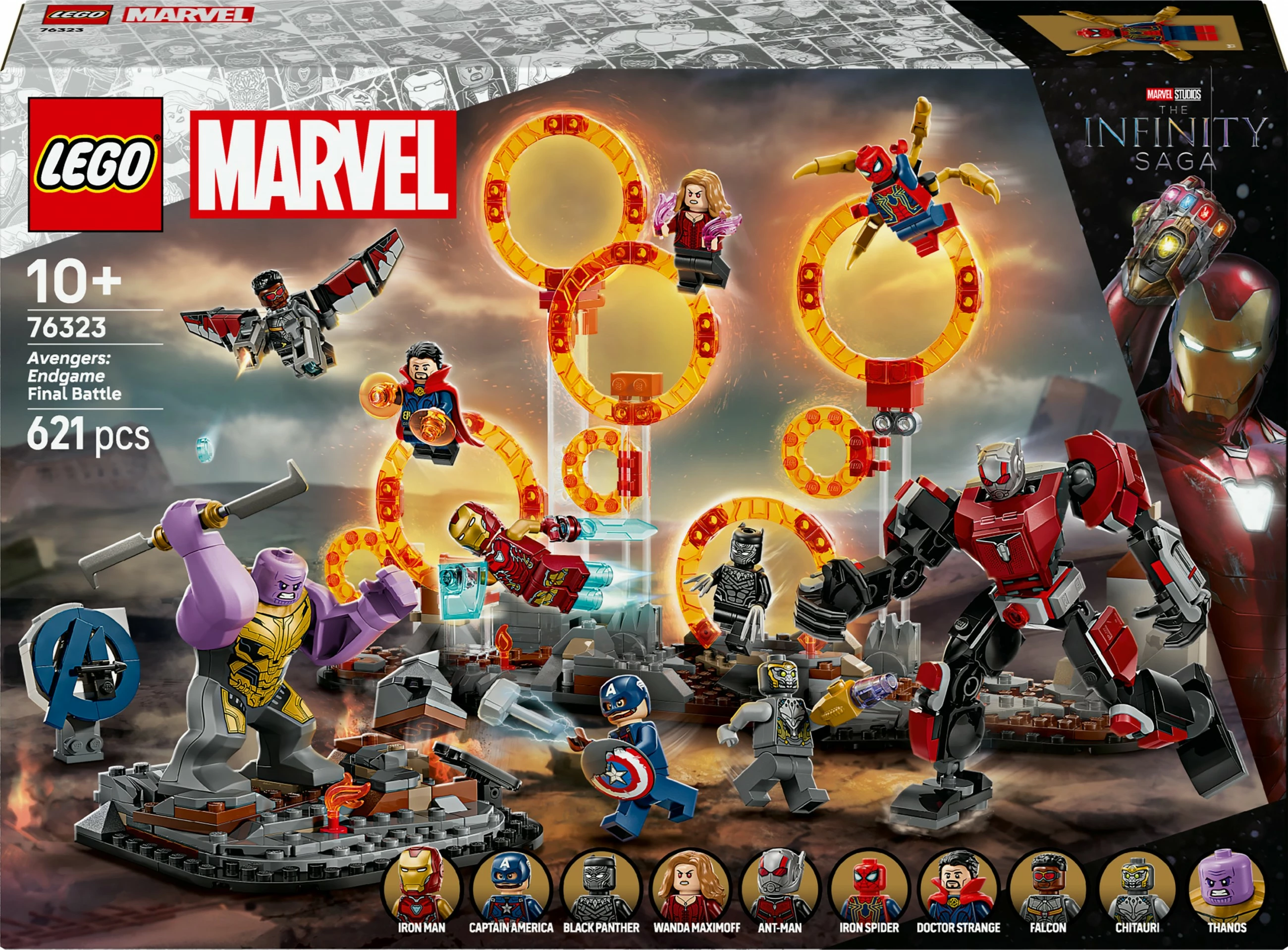Set ndërtimi LEGO Marvel Avengers: Endgame Final Battle 76323, 621 pjesë, multikolor